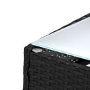 Gardeon 4-piece Wicker Outdoor Set - Black