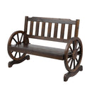 Gardeon Wooden Wagon Wheel Chair