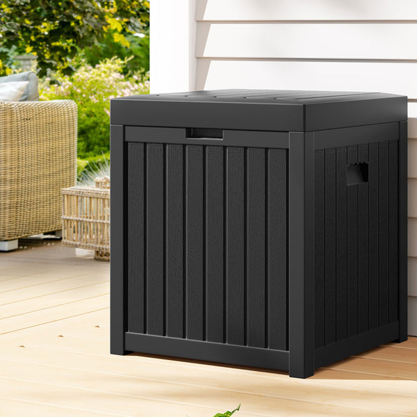 Gardeon Outdoor Storage Box 195L Bench Seat Garden Deck Toy Tool Sheds