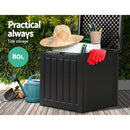 Gardeon 80L Outdoor Storage Box Waterproof Container Indoor Garden Toy Tool Shed