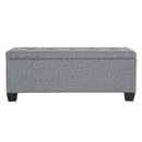 Artiss Large Fabric Storage Ottoman - Grey
