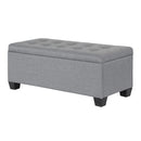 Artiss Large Fabric Storage Ottoman - Grey