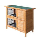 i.Pet 2 Storey Wooden Rabbit Hutch