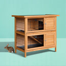 i.Pet 2 Storey Wooden Rabbit Hutch