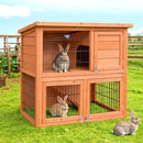 i.Pet Rabbit Hutch Hutches Large Metal Run Wooden Cage Chicken Coop Guinea Pig