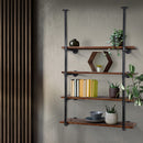Artiss Wall Display Shelves Industrial Bookshelf DIY Pipe Shelf Rustic Brackets