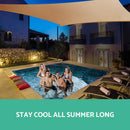 Instahut 5x5x5m Shade Sail Cloth Shadecloth Triangle Heavy Duty Sand Sun Canopy