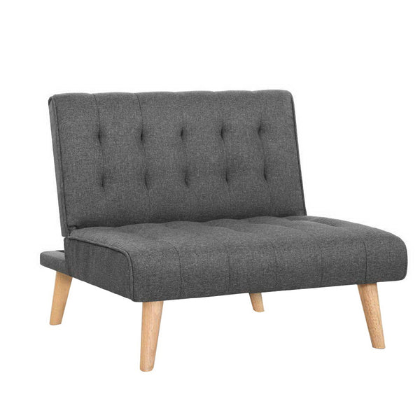Artiss Sofa Lounge Recliner Chair Futon Couch Single 1 Seater Modular Bed Set