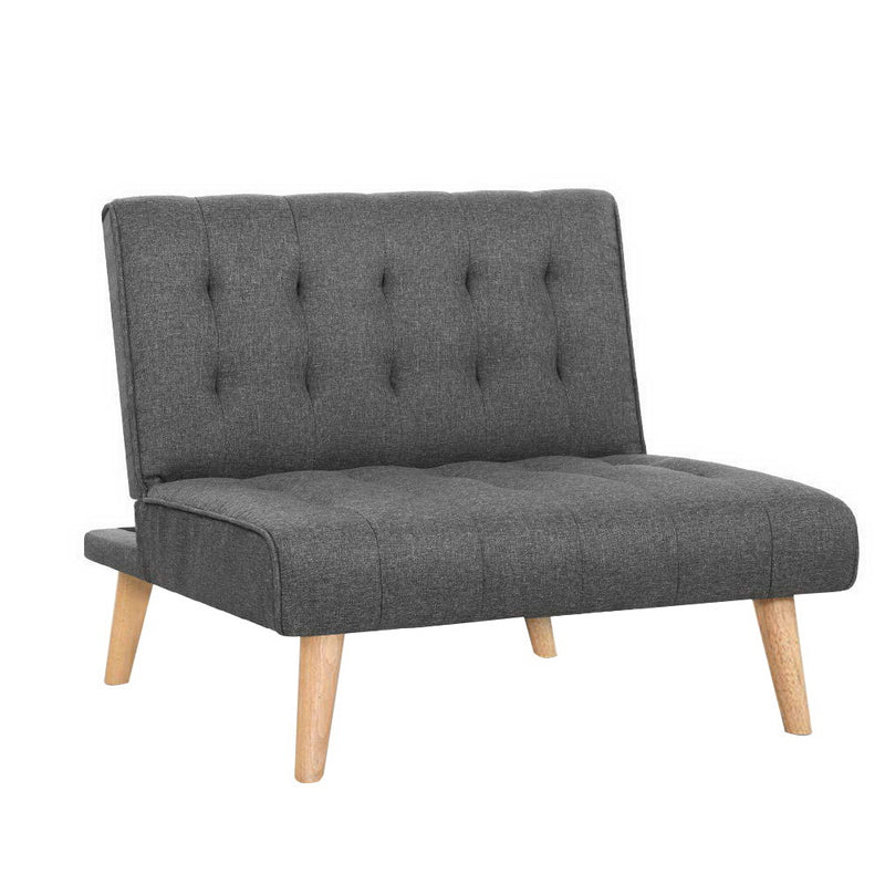 Artiss Sofa Lounge Recliner Chair Futon Couch Single 1 Seater Modular Bed Set