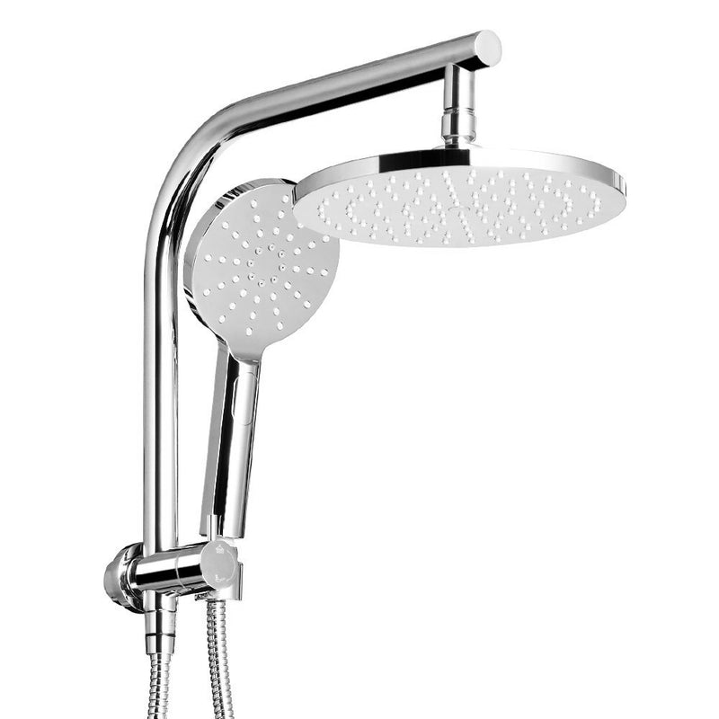 Cefito WELS 9'' Rain Shower Head Set Round Handheld High Pressure Wall Chrome
