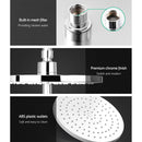 Cefito WELS 9'' Rain Shower Head Mixer Round Handheld High Pressure Wall Chrome