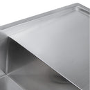 Cefito 111cm x 45cm Stainless Steel Kitchen Sink Under/Top/Flush Mount Silver