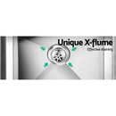 Cefito 53cm x 50cm Stainless Steel Kitchen Sink Under/Top/Flush Mount Silver