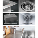 Cefito 60cm x 45cm Stainless Steel Kitchen Sink Under/Top/Flush Mount Silver