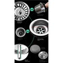 Cefito 60cm x 45cm Stainless Steel Kitchen Sink Under/Top/Flush Mount Silver