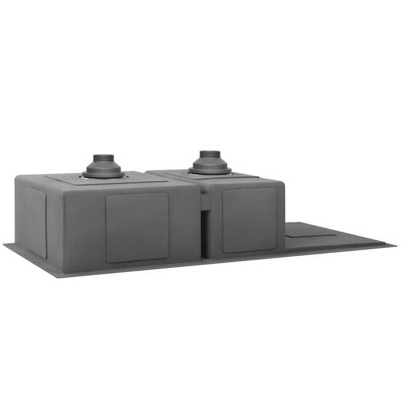 Cefito 100cm x 45cm Stainless Steel Kitchen Sink Under/Top/Flush Mount Black