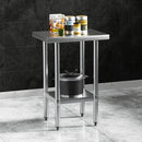 Cefito Stainless Steel Kitchen Benches Work Bench 610x457mm 430