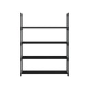 Artiss Shoe Rack Stackable Shelves 4 Tiers 55cm Shoes Storage Stand Black