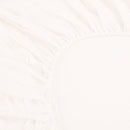 Ramesses 1000TC Linen Bamboo Fitted Sheet Combo Set White Queen