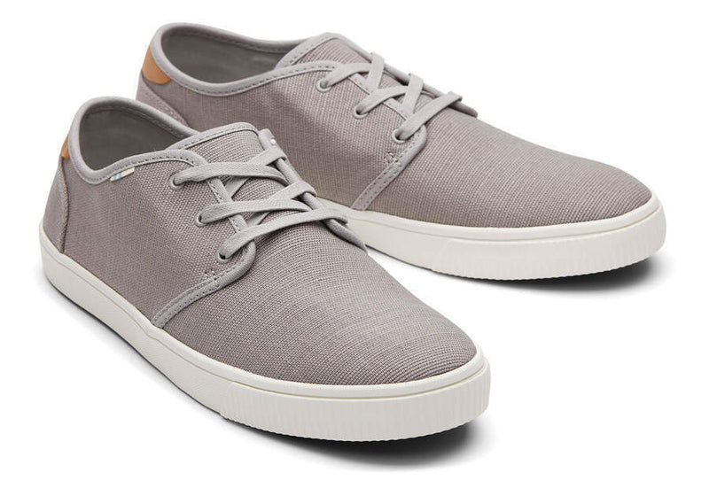 TOMS Mens Canvas Casual Sneakers Low Summer Shoes - Grey - US 9