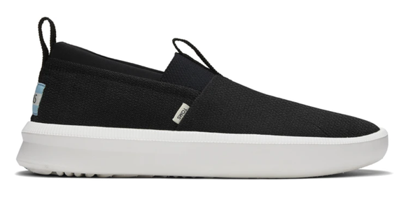 TOMS Mens Canvas Slip On Shoes Casual Sneakers Breathable Espadrilles - Black - US 11