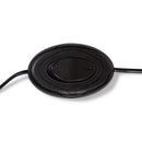 165cm Adjustable Bamboo Tripod Floor Lamp Light with Linen Shade & Built-In Table