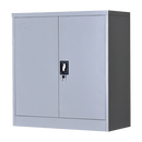 Two-Door Shelf Office Gym Filing Storage Locker Cabinet Safe