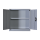 Two-Door Shelf Office Gym Filing Storage Locker Cabinet Safe