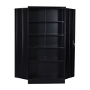 Two-Door Shelf Office Gym Filing Storage Locker Cabinet Safe