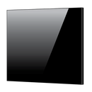 Toughened 60cm x 70cm Black Glass Kitchen Splashback