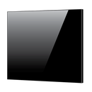 Toughened 90cm x 70cm Black Glass Kitchen Splashback