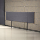 Linen Fabric King Bed Headboard Bedhead - Grey