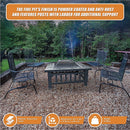 18" Square Metal Fire Pit Outdoor Heater