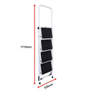 Foldable Non Slip 4 Step Steel Ladder
