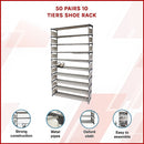 50 Pairs 10 Tiers Shoe Rack