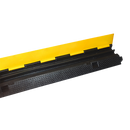 3pcs 2-Cable Rubber Electrical Wire Cover Heavy Duty Protector Dual Channel