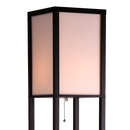 Shelf Floor Lamp - Shade Diffused Light Source with Open-Box Shelves