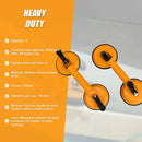 2x 100kg Aluminum Alloy Double Locking Suction Cup Glazer Glass Sucker Lifter