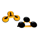 2x 150kg Load Aluminum Triple Suction Cup Pad Glazer Glass Sucker Remover Lifter
