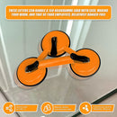 2x 150kg Load Aluminum Triple Suction Cup Pad Glazer Glass Sucker Remover Lifter