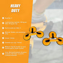 2x 150kg Load Aluminum Triple Suction Cup Pad Glazer Glass Sucker Remover Lifter