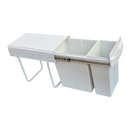 Pull Out Bin Kitchen Double Dual Slide Garbage Rubbish Waste 10L+20L