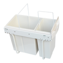 Pull Out Bin Kitchen Double Dual Slide Garbage Rubbish Waste 10L+20L