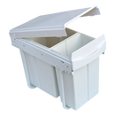 Pull Out Bin Kitchen Double Dual Slide Garbage Rubbish Waste 10L+20L