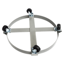 Drum Dolly 450kg 55 Gallon w Swivel Casters Heavy Duty Steel Frame Non Tipping