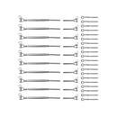 Stainless Steel Wire Rope DIY Balustrade Kit Jaw/Swage Fork Turnbuckle - 10 pack