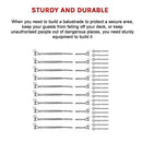 Stainless Steel Wire Rope DIY Balustrade Kit Jaw/Swage Fork Turnbuckle - 10 pack