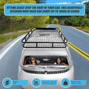 Universal Roof Rack Basket - Car Luggage Carrier Steel Cage Vehicle Cargo