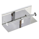 Stainless Steel Double Toilet Paper Holder Towel Roll Tissue Rack Storage Shelf