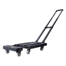 Foldable Hand Flatbed Trolley Cart 6 x 360 Degree Rotating Wheels with Maximum Load 200Kg
